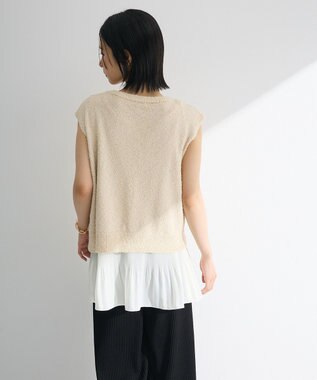 Green Parks 裾プリーツタンクトップ White