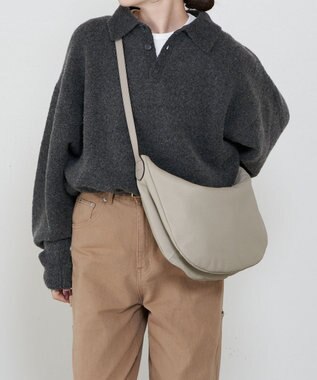 russet 【2025AW新作】シボレザーショルダーバッグ M(CE-1588) GrayBeige