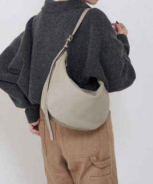 russet 【2025AW新作】シボレザーショルダーバッグ M(CE-1588) GrayBeige