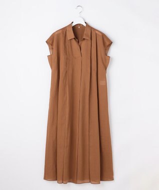 自由区 S 【WEB限定カラーあり】シアーラミーローンスキッパーシャツ ワンピース