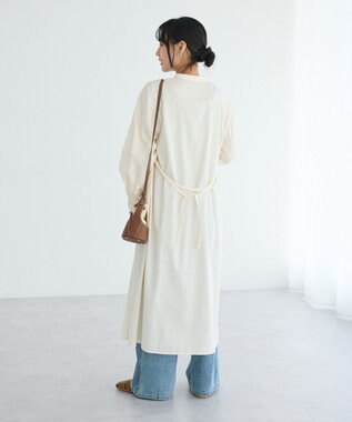 CRAFT STANDARD BOUTIQUE インド製 カットワークシシュウワンピース Natural