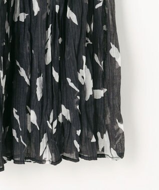 ANY アートドットプリントスカート スレートベース