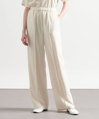 JOSEPH 【洗える】スムースジョーゼット　キャロットトラウザーズ Ecru