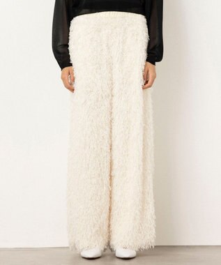 【Nave・洗える】フェザーフリンジ イージーパンツ