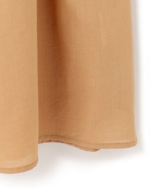 23区 【WEB&一部店舗限定】コットンローン ピンタック フレア ブラウス キャメル系