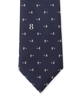 J.PRESS MEN 【JOKE TIE COLLECTION】七転び八起き ネクタイ ネイビー系7
