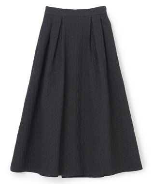 UNFILO フクレジャガード ボリュームスカート ネイビー