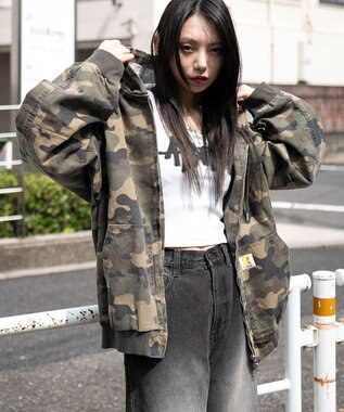 WEGO ワーカーズフードブルゾン 柄1