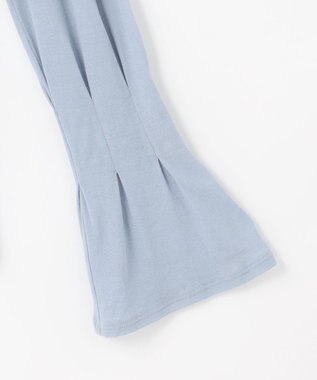 #Newans 【洗濯機可能】フレアカフスシアープルオーバー ブルー