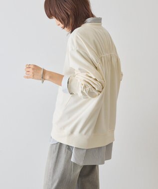 AMERICAN HOLIC バックギャザー裏毛スウェット Ivory