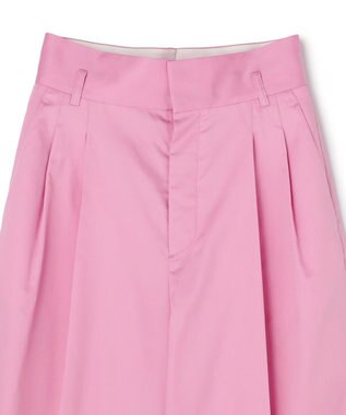 uncrave コットンクロスプレーン ワイドトラウザー ピンク