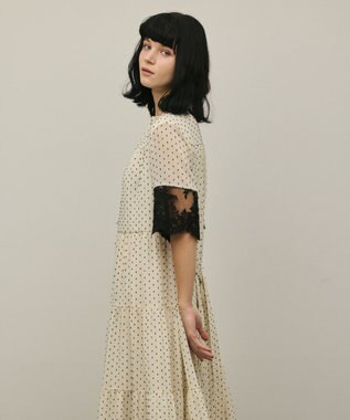 GRACE CONTINENTAL カフタンシフォンワンピース キナリ