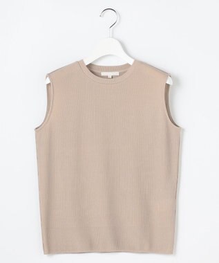 自由区 【人気素材・NEWアイテム・アンサンブル対応】ファンクショナルノースリーブ カットソー ベージュ