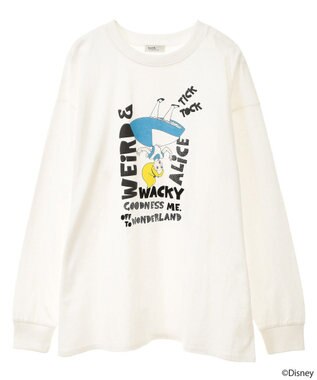 earth music&ecology ふしぎの国のアリス／ロゴデザインロンＴＥＥ White