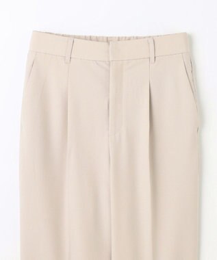 ANY L 【洗濯機可/ストレッチ/ウエストゴム/セットアップ可】イージーケアテーパードパンツ ベージュ