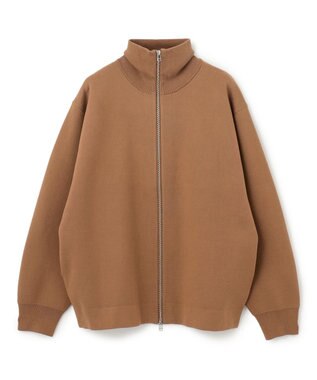 UNFILO MENS 【男女兼用/新色追加】スウェットライク ジップ タートルネックニット [24年秋冬商品] ベージュ