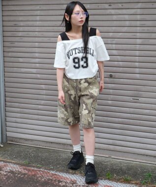 WEGO ドッキングドロストショートT ホワイト