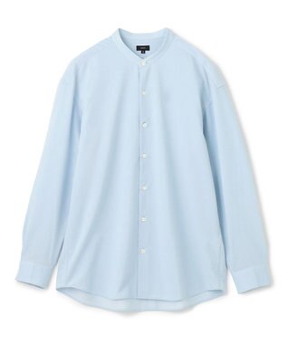 JOSEPH HOMME コンフォートクリアオックス　バンドカラーシャツ スカイブルー系