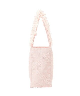 Maison de FLEUR 桜フリルハンドルスクエアトートMバッグ Light Pink