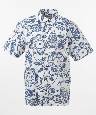 JOSEPH ABBOUD MOUNTAIN 【SPACE】KAHARAアロハ シャツ ブルー系6