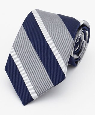 J.PRESS MEN 【STRUCTURE MIX COLLECTION】レジメンタル ネクタイ ライトグレー系2