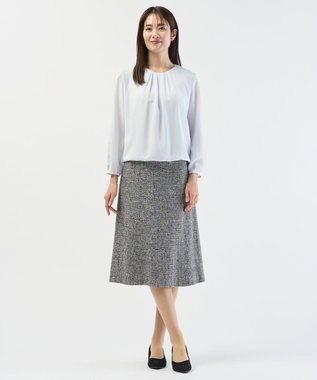 J.PRESS LADIES S 【セットアップ対応】Light Tweed スカート ブラックMIX系6