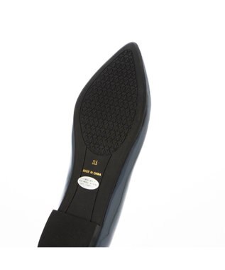 MODE ET JACOMO <carino>【レイン対応】中敷きデザインバレエシューズ ブルーエナメル