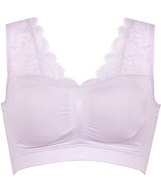 Wing ノンワイヤーブラ バストの脇流れを防ぐ 就寝中も日中のくつろぎタイムも 【ナイトアップブラ ルーム】 ブラジャー ナイトブラ KB3511 ウイング／ワコール パープル
