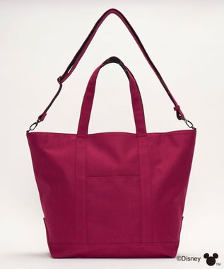 Y'SACCS 【Disney Collection】シルエットプリント2WAYトートバッグ ワイン