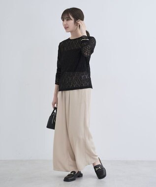 Green Parks レースプルオーバー Black