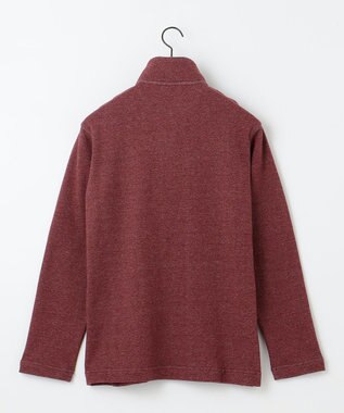 JOSEPH ABBOUD 【オーガニックコットン】ビンテージインレー　ハイネックプルオーバー レッド系