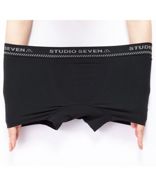 WACOAL MEN メンズ <STUDIO SEVEN>コラボ 【PANTS HOLIC】 ボクサーパンツ ワンサイズ(S-LL) 立体成型 適度なフィット感 前閉じ 下着 GT3777 /ブロス ブラック