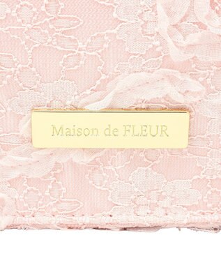 Maison de FLEUR 桜フリルハンドルスクエアトートMバッグ Light Pink