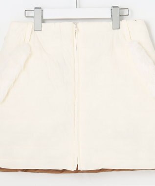 23区GOLF 【WOMEN】【洗える】ナイロンタフタファイバーボール リバーシブル 防寒 スカート アイボリー系