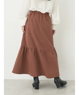 earth music&ecology イレヘム切替スカート Brown