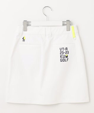 23区GOLF 【WOMEN】【防透/ストレッチ/撥水】スケトラドビーストレッチ モチーフ スカート ホワイト系