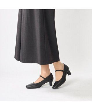 ing <ing>【3E】スクエアトゥパンプス ブラック