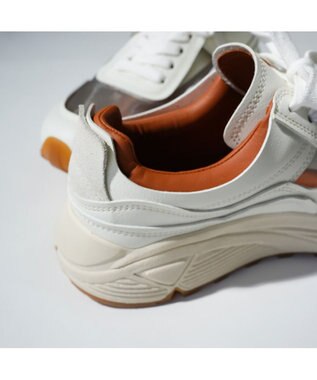 MODE ET JACOMO <carino>シースルー厚底スニーカー ホワイトコンビ