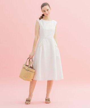 TOCCA 【洗える】QUATRE SAISONS ドレス アイボリー系