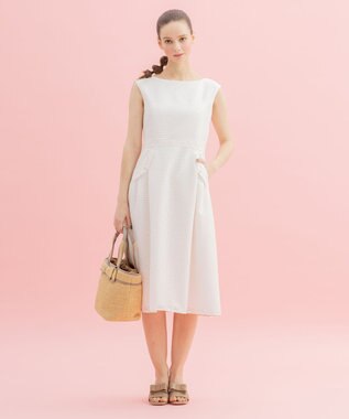 TOCCA 【洗える】QUATRE SAISONS ドレス アイボリー系