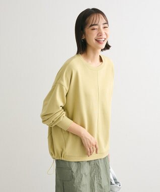 Green Parks ドロストミニ裏毛プルオーバー Light Green