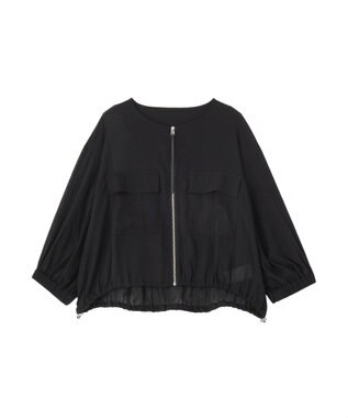 YECCA VECCA ドライタッチシアーブルゾン Black