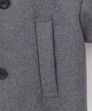 NAVE 【Nave】ダブルメルトン ショートPコート チャコール系