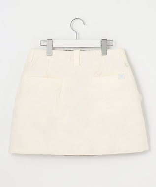 23区GOLF 【WOMEN】【洗える】ナイロンタフタファイバーボール リバーシブル 防寒 スカート アイボリー系