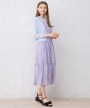 【WEB限定】【TOCCA LAVENDER】Tulips Print ドレス, ライラック系5, 0