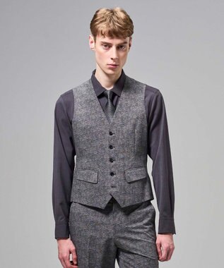  新色【３ピース対応】クールドッツストレッチ　ジレ