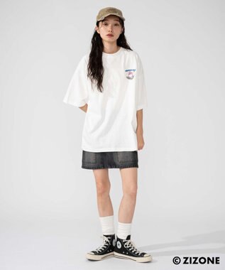 WEGO 【ユニセックス着用ITEM】別注ZIZONEグラフィックT（SS） ホワイト