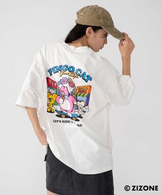 WEGO 【ユニセックス着用ITEM】別注ZIZONEグラフィックT（SS） ホワイト