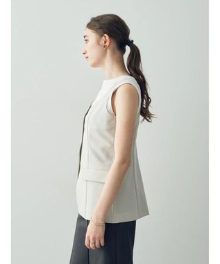 YECCA VECCA リネンライクビスチェベスト Light Beige