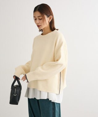 Green Parks かのこ編モックネックニットプルオーバー